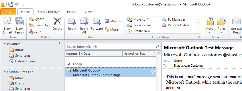 Outlook 2010 Screenshot Step 10
